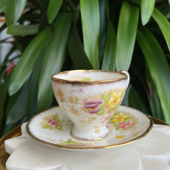Vintage Royal Standard Charmaine Teacup + Saucer Set Bone China Made in England - Picture 8 of 15